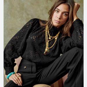 NWT Sezane Shona blouse size S